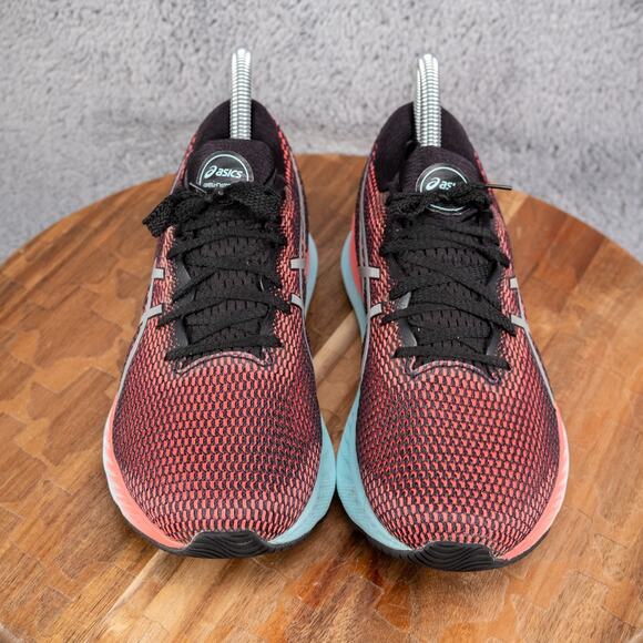 ASICS Women's US 6.5 Running Shoes GEL-NIMBUS 23 LITE-SHOW 1012B151 Coral/ Aqua - Picture 2 of 9